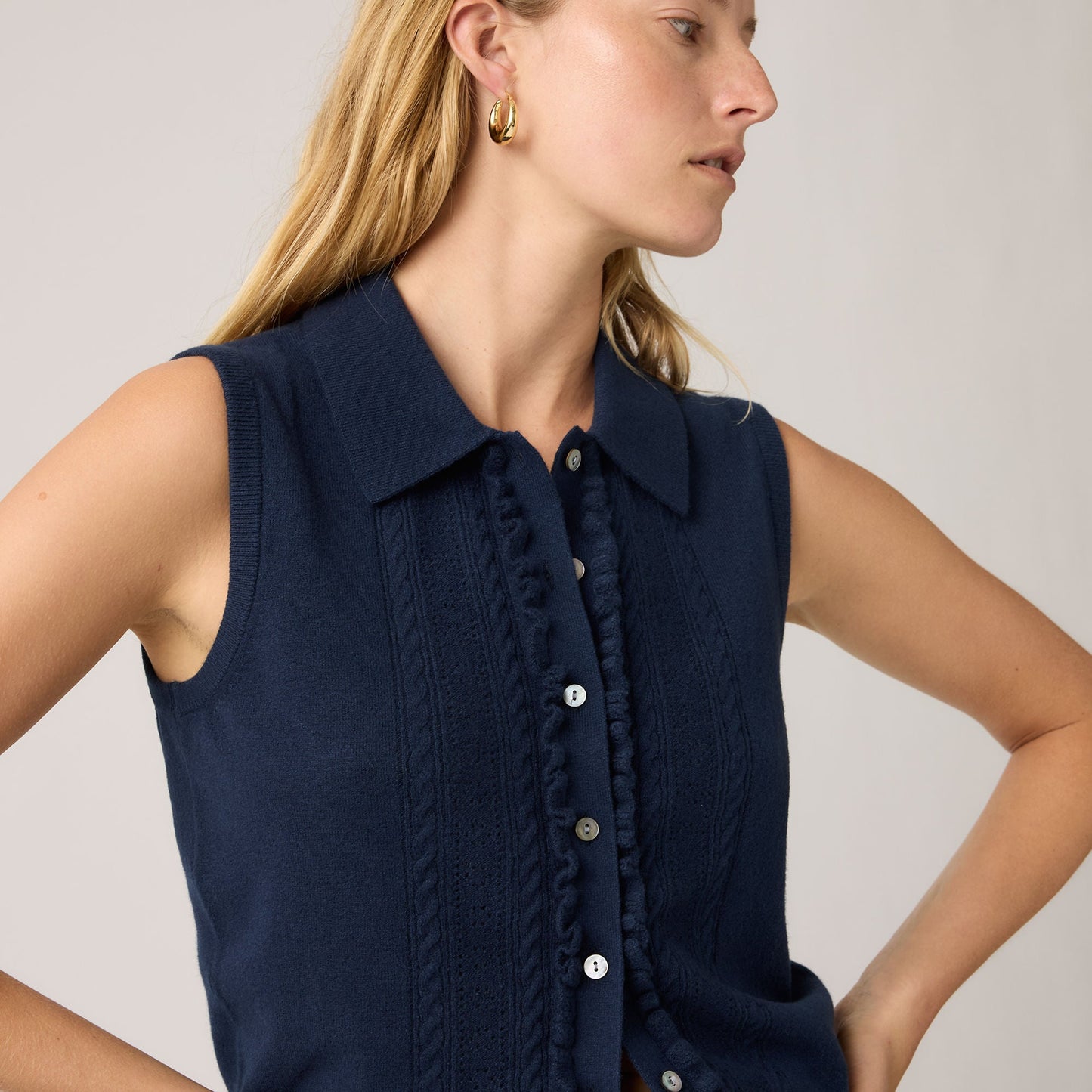 Levi's® Women's Supersoft Mini Ruffle Vest Top