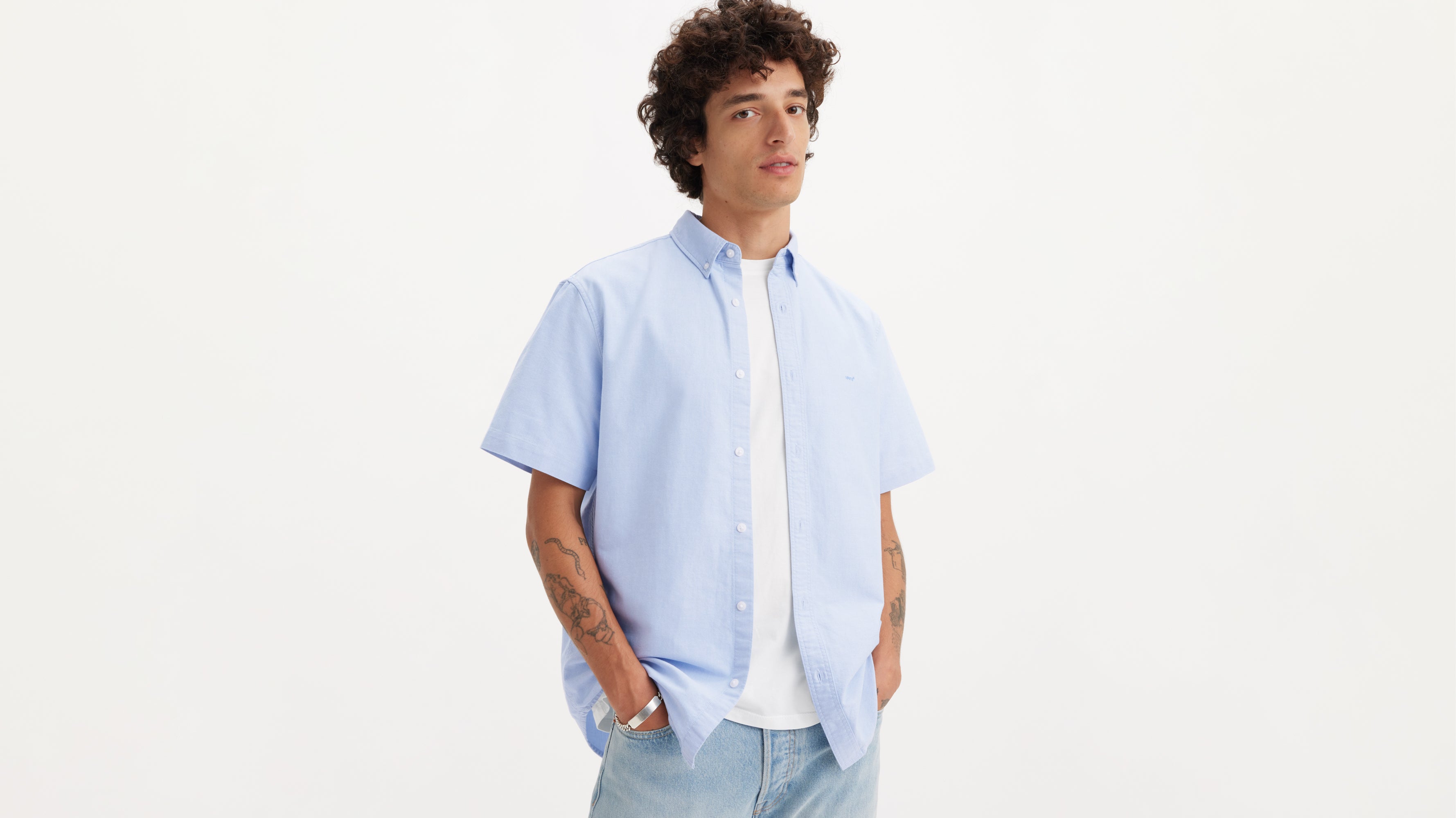 Levi's® Men's Short-Sleeve Authentic Button-Down Allure Levi's ID