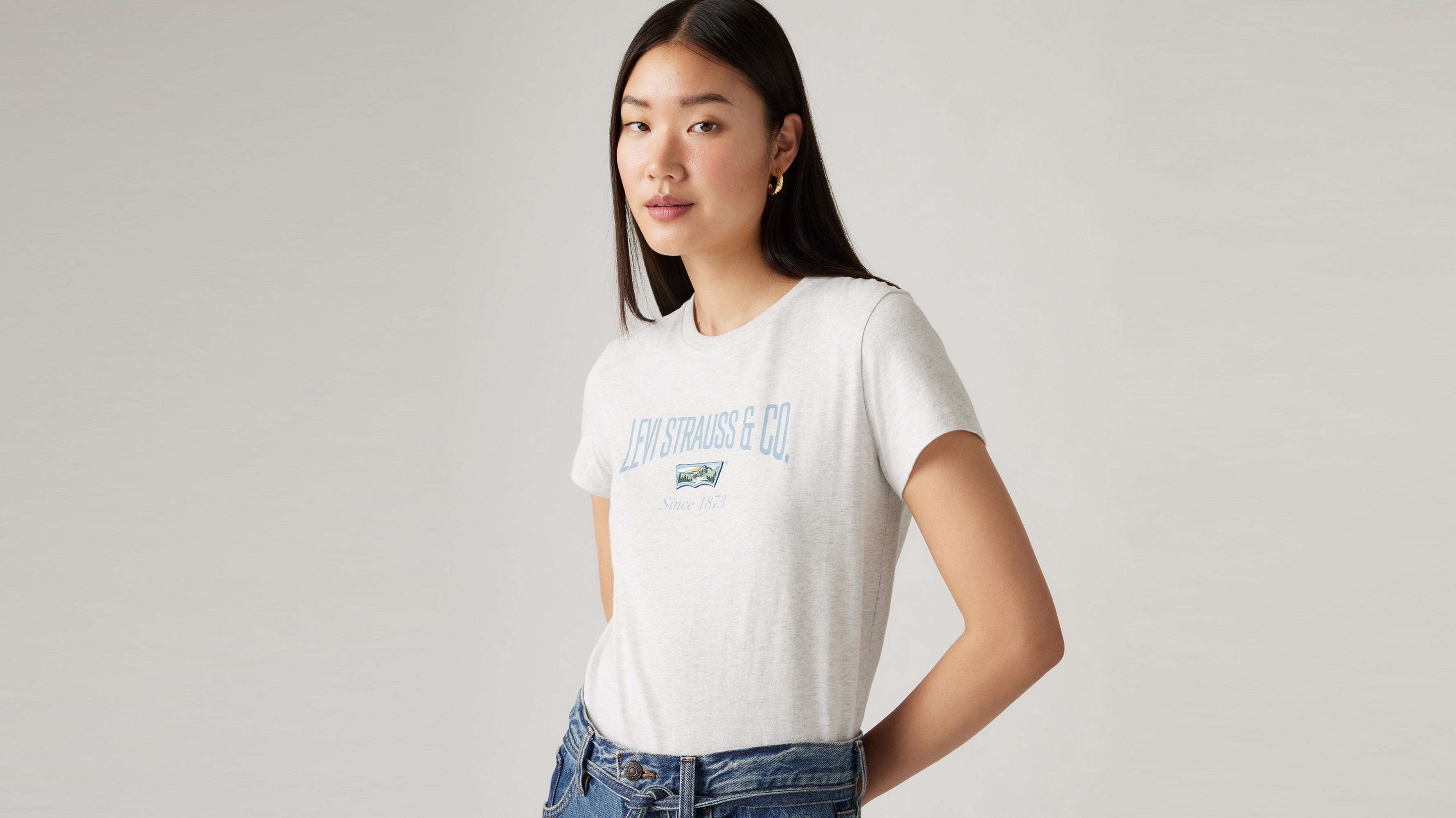 Levi's® Women's Perfect T-Shirt - Mini Scenic Bw Patch Orbit