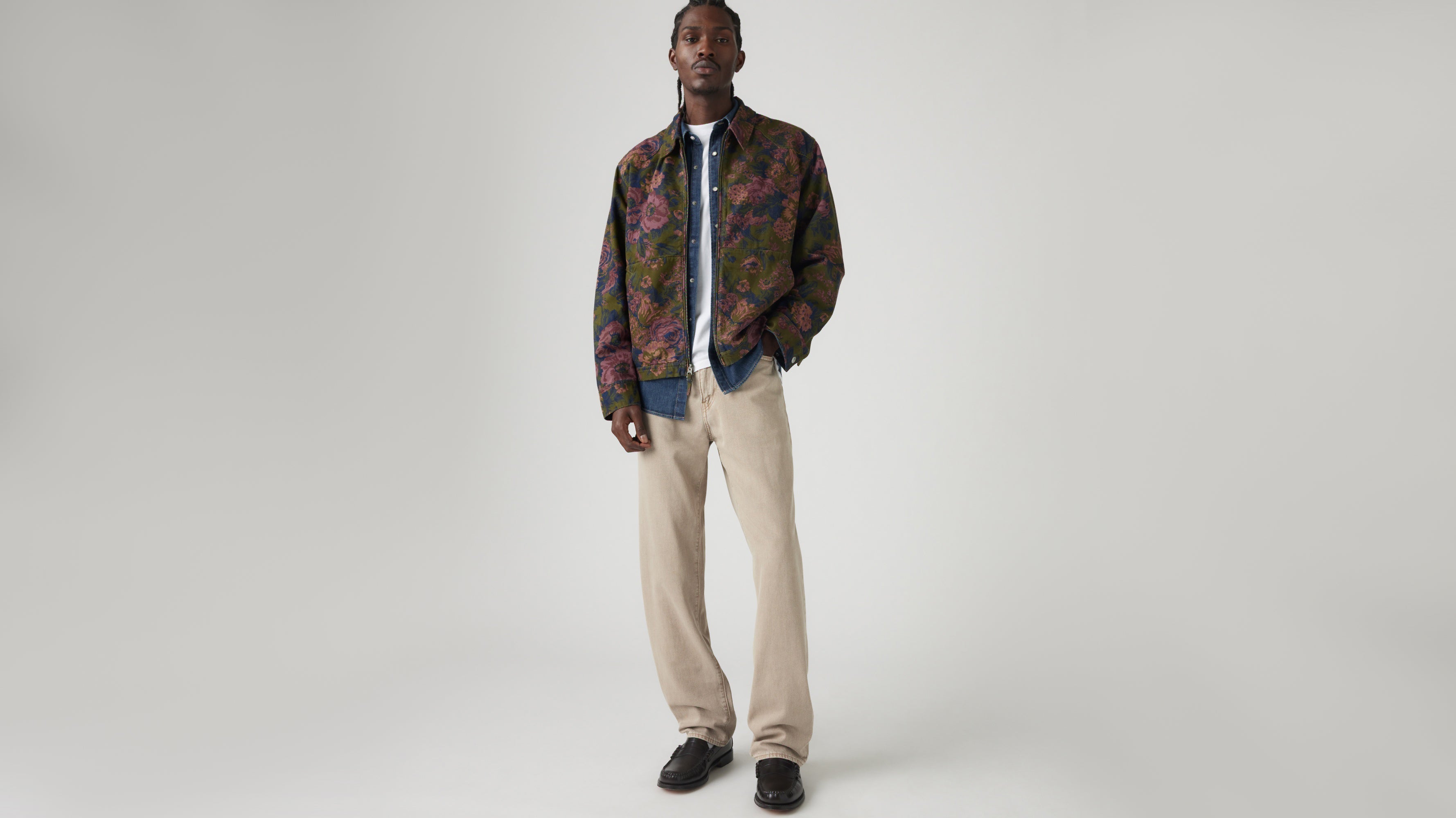 Levi’s® Men's 568™ Loose Straight Lightweight Jeans Vintage Khaki Garment Dye Lightweight Levi's ID