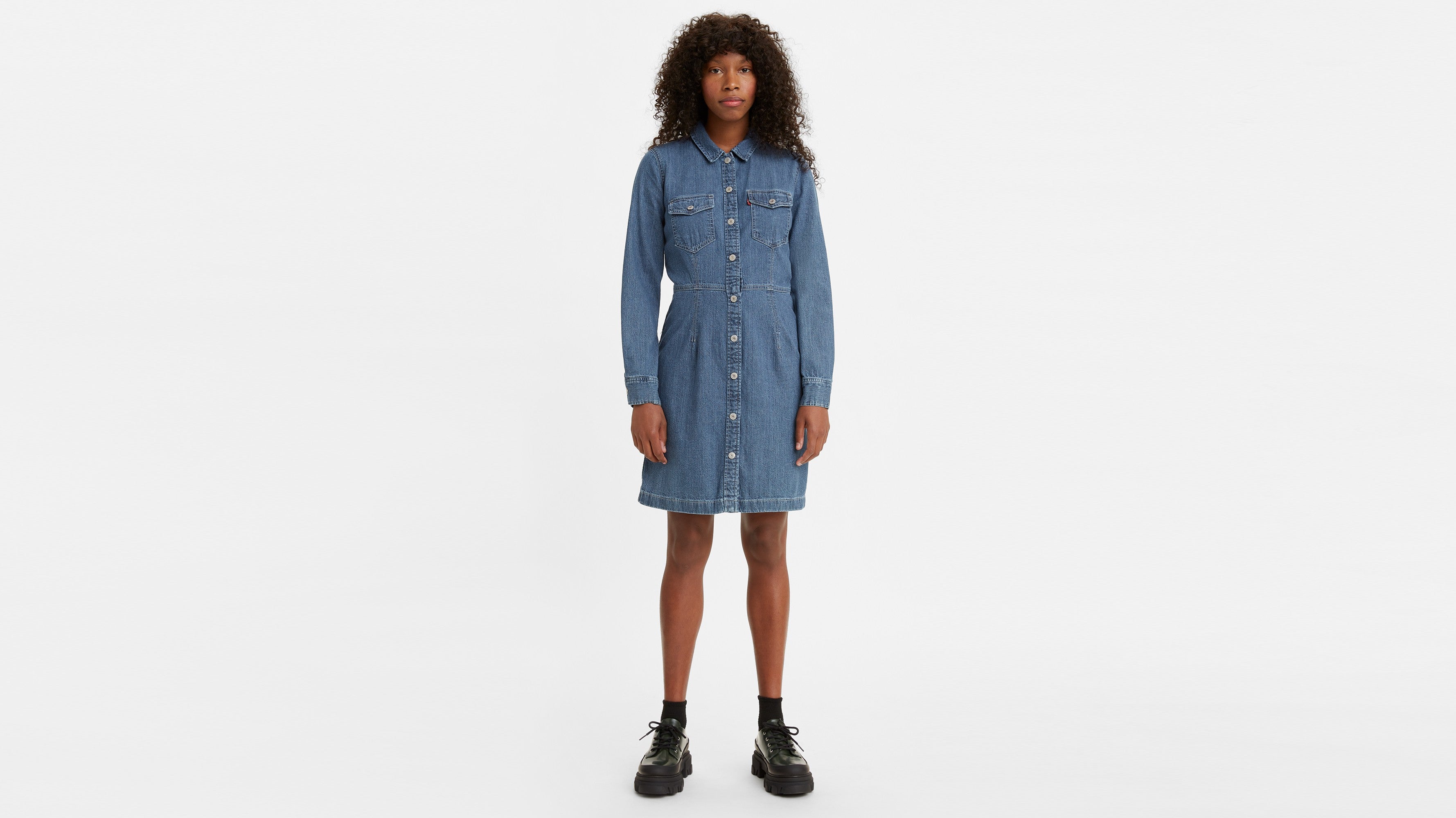 Denim Shirt Dress Cotton Jean West Dresses Women's Levi's® Flynn
