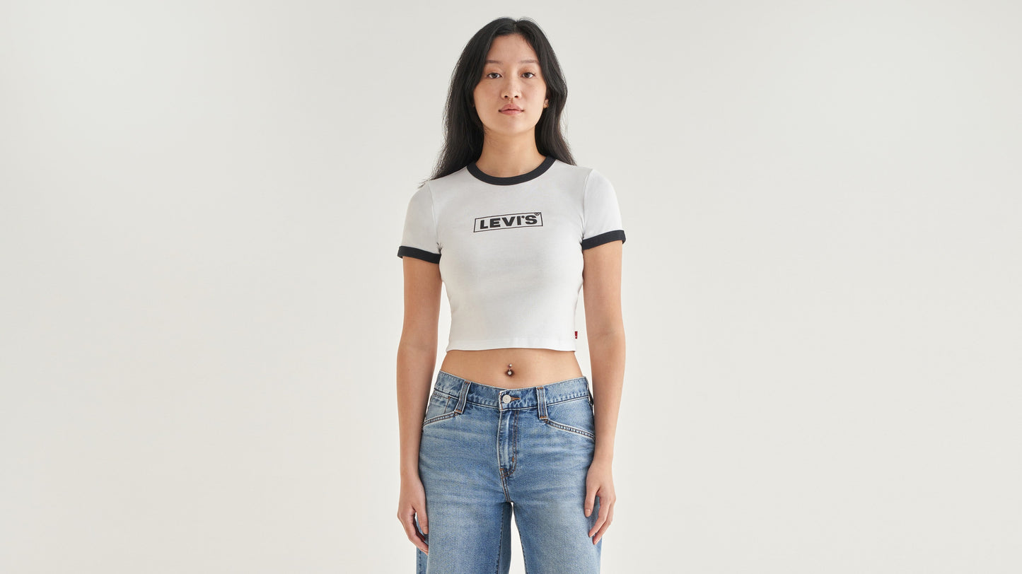 Levi's® Women's Graphic Ringer Mini T-Shirt