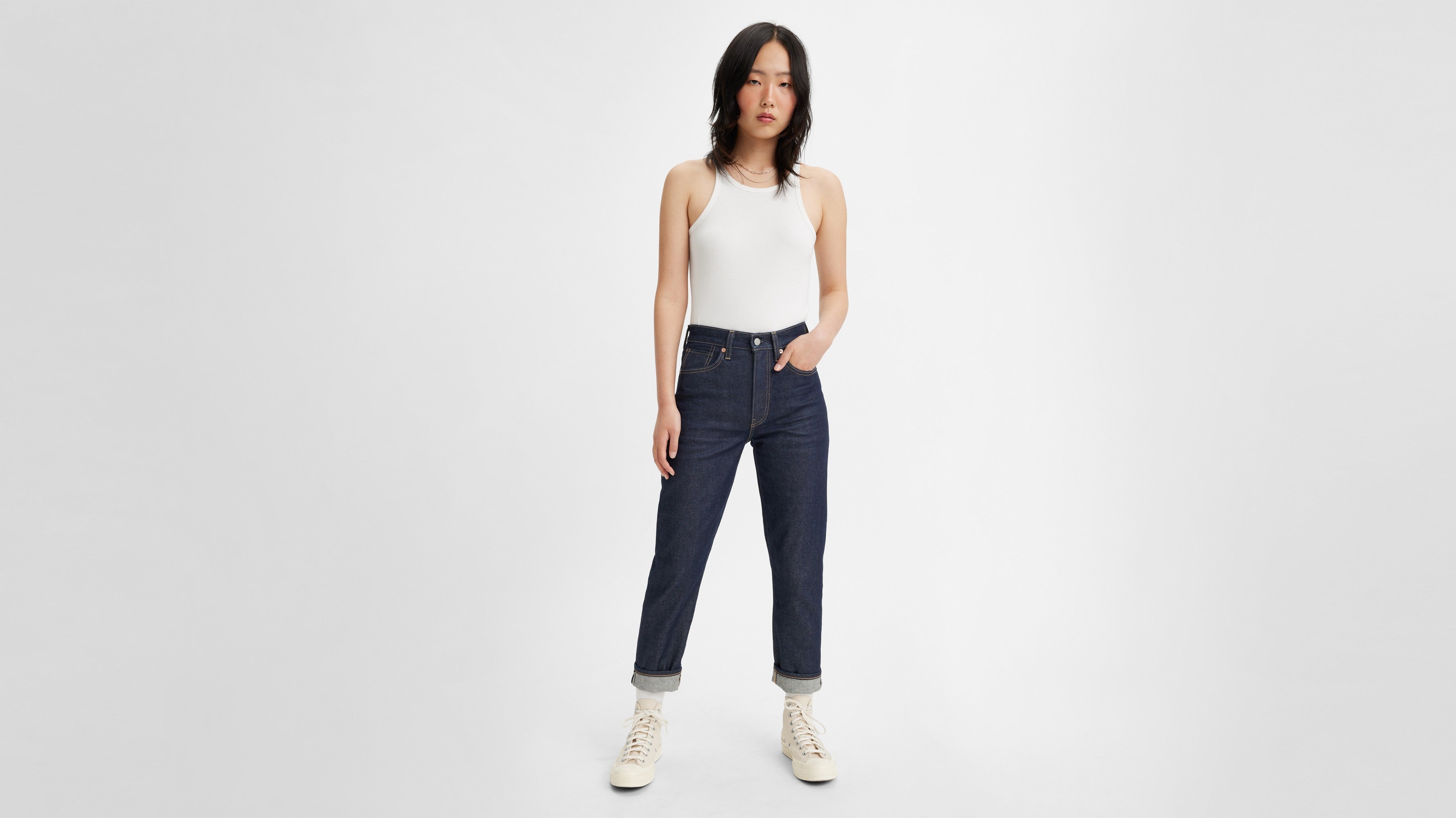 Levi's® Women's Japanese Selvedge High-Rise Boyfriend Jeans MOJ