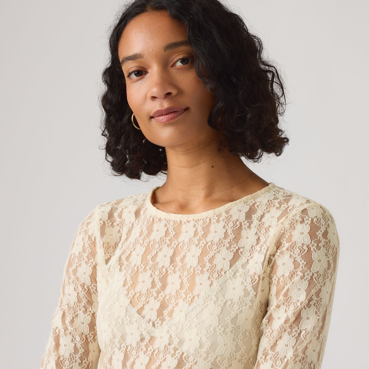 Levi's® Women's Seraphina Lace Long-Sleeve Top