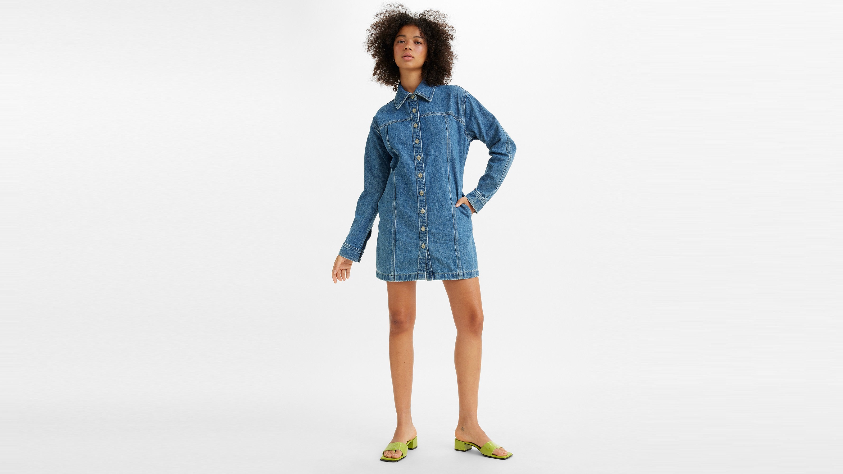 Vestido Levis Mujer Shay Denim Dress Blue 'su00ae CH Vestidos