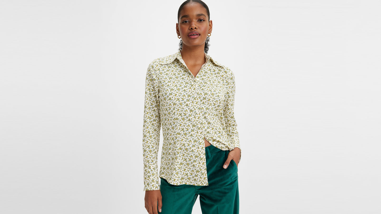 Maeve Blouse Elodie Floral Moss