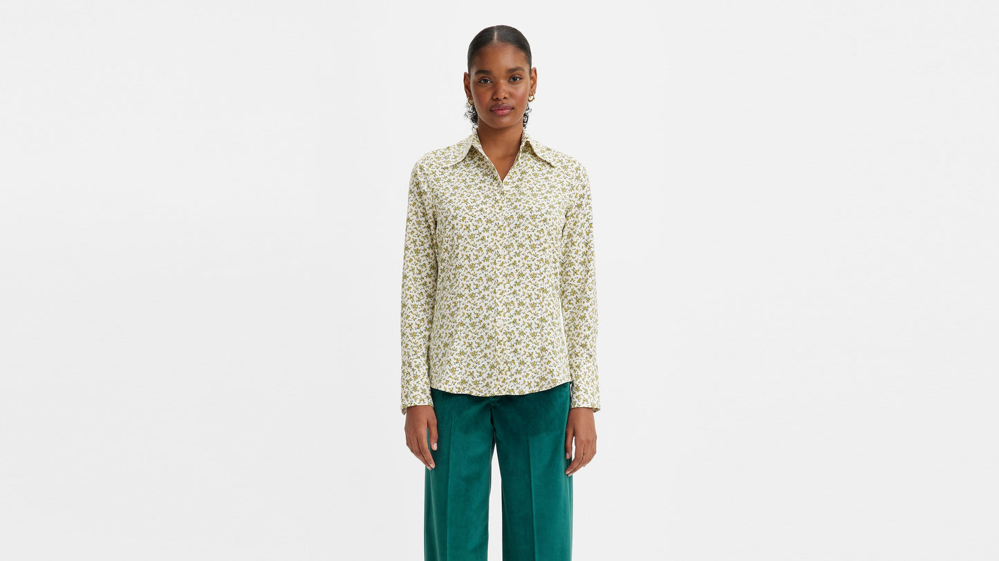 Maeve Blouse Elodie Floral Moss
