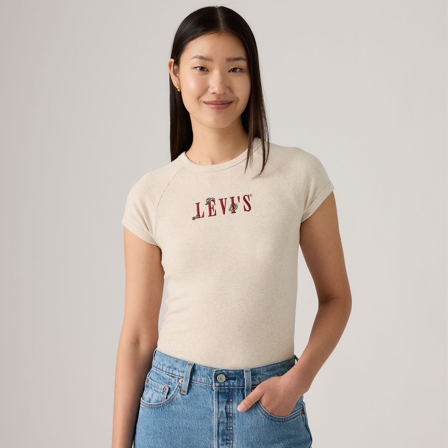 Levi's® Women's Graphic Riley Raglan Tee