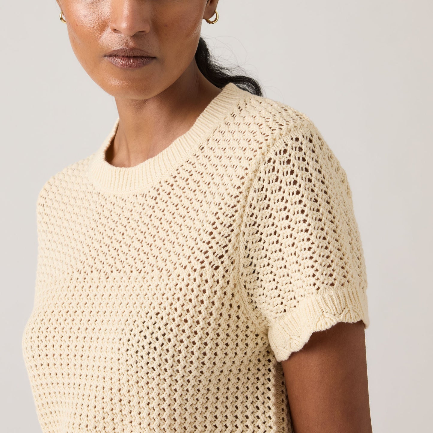 Levi's® Women's Isabelle Crochet Short-Sleeve Sweater