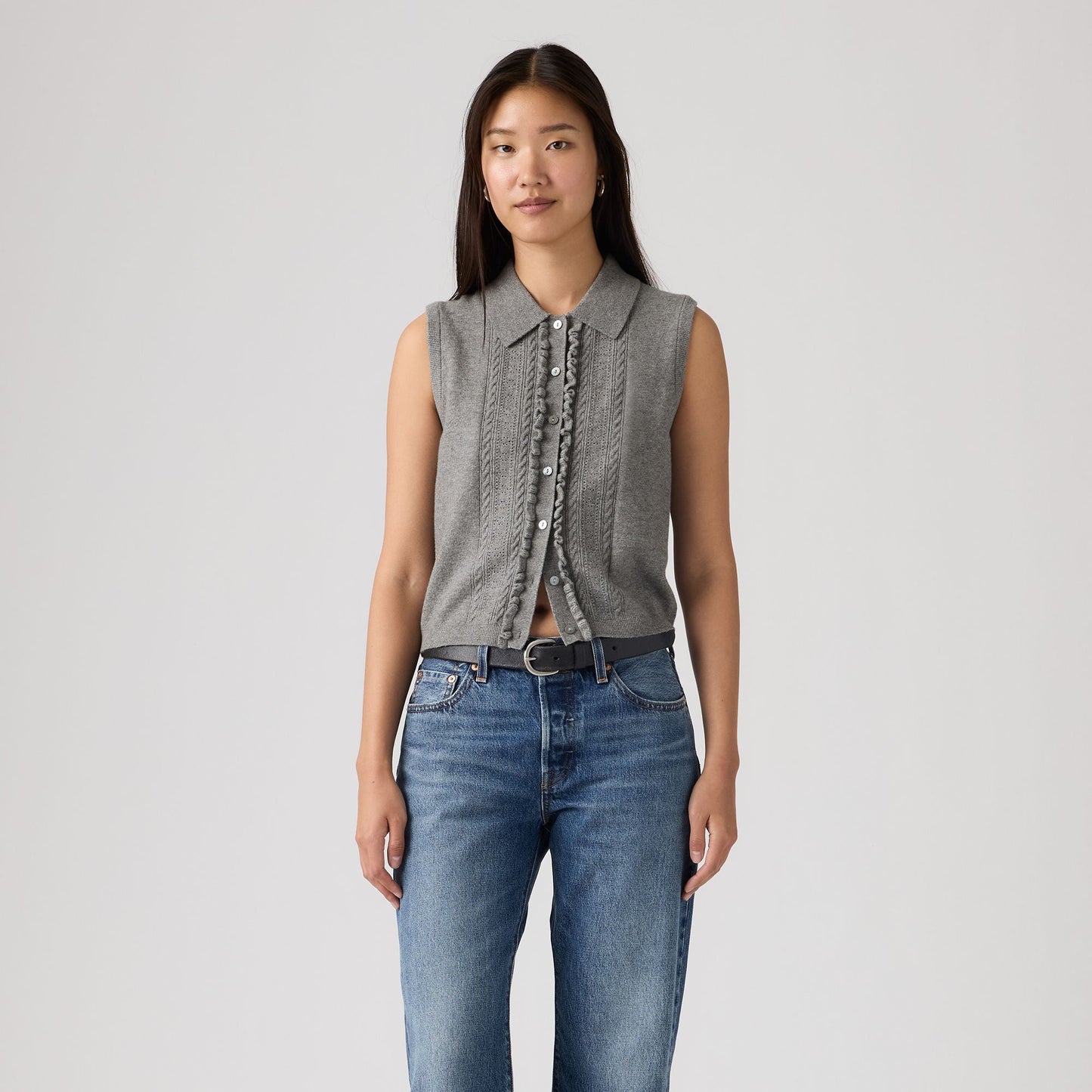 Levi's® Women's Supersoft Mini Ruffle Vest Top