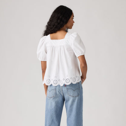 Levi's® Women's Darling Short-Sleeve Cutwork Blouse