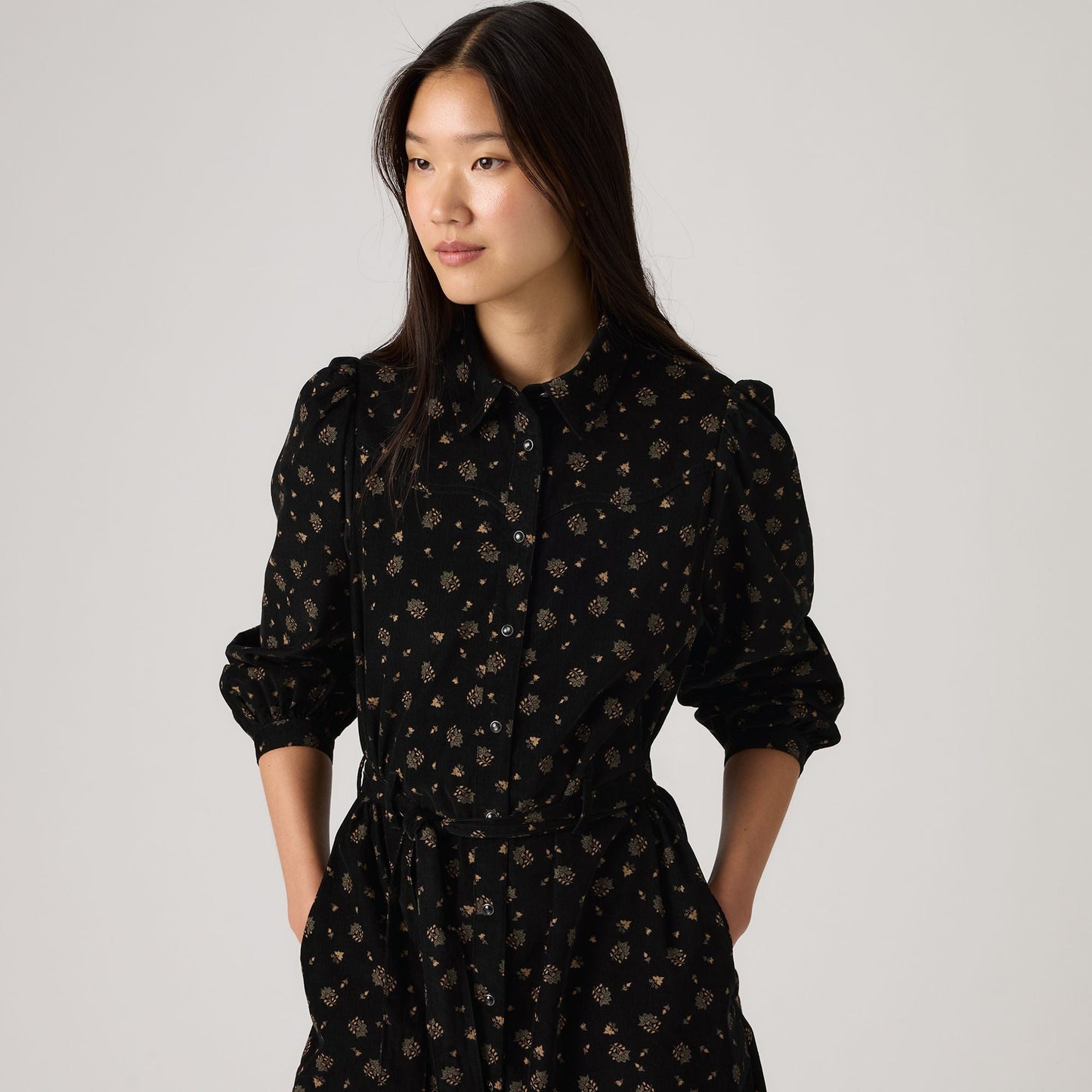 Levi's® Women's Journey Long-Sleeve Cord Dress