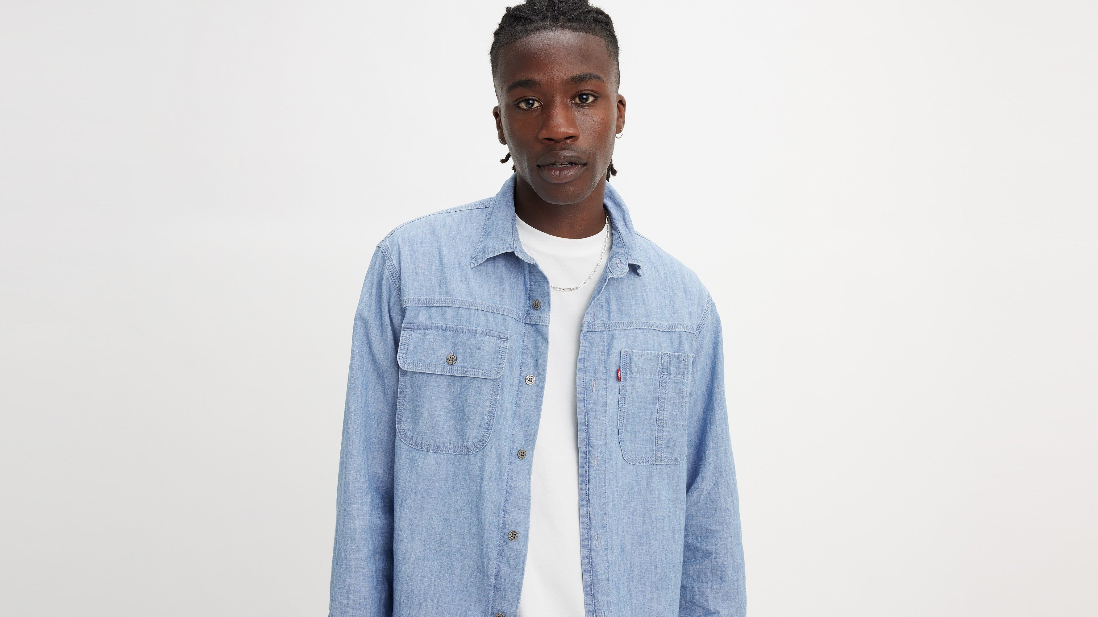 シャツ+ブラウス(長袖+七分) cobble du / not romal shirt blue Casual Shirt / 3997 - Navy – Revolution.eu