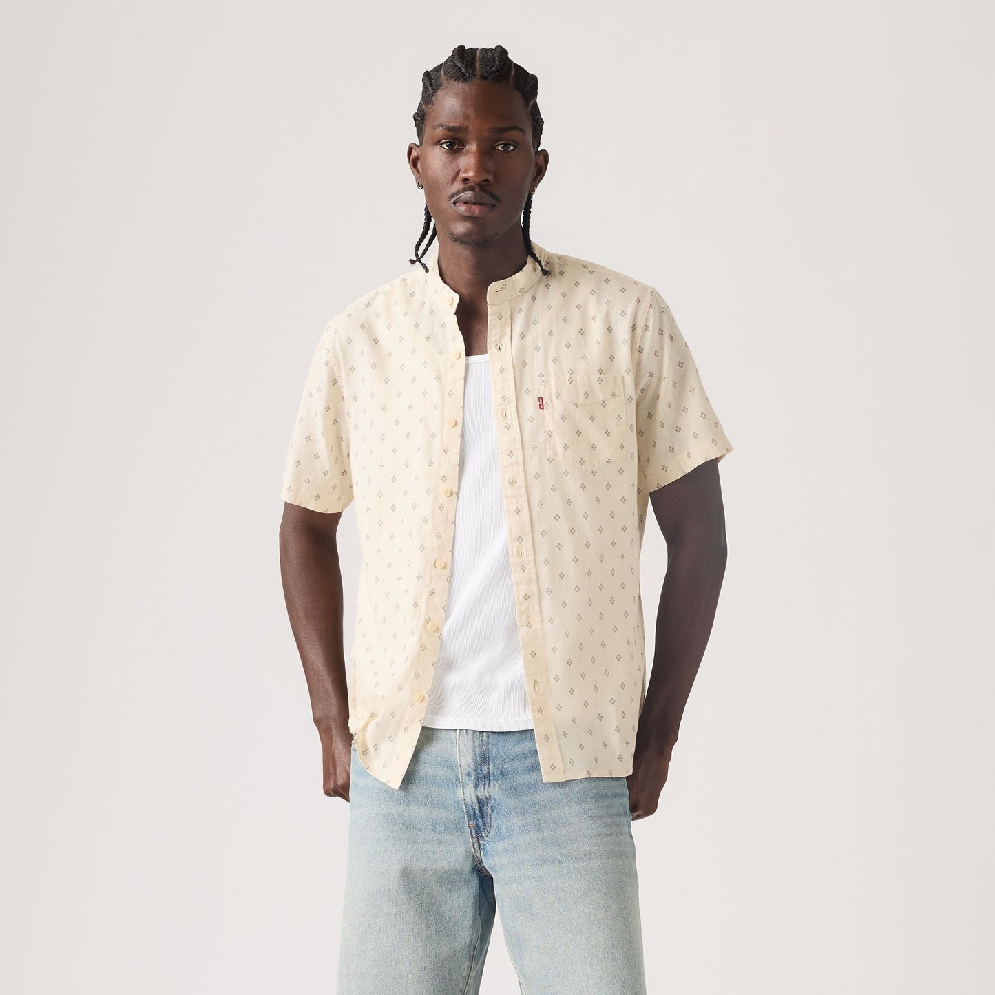 Levi's® Men's Short-Sleeve Banded Collar Shirt