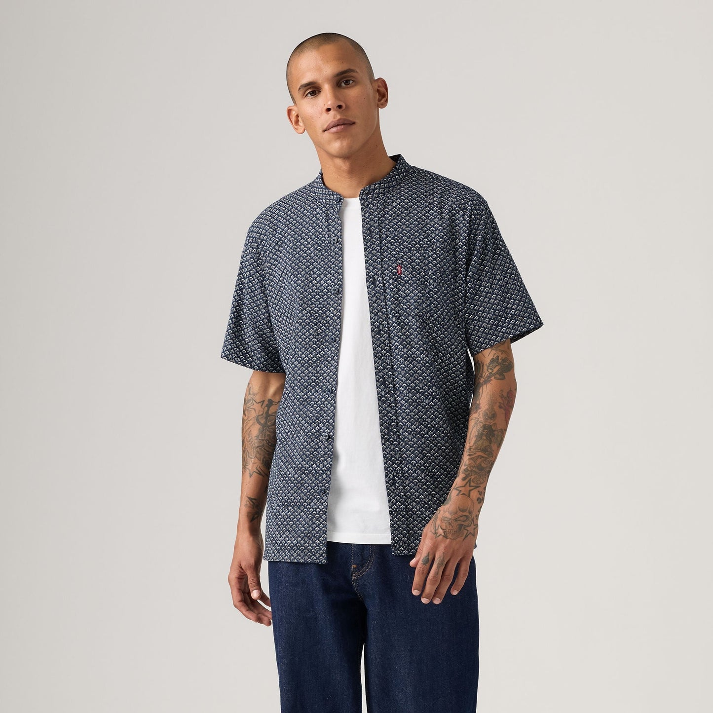 Levi's® Men's Short-Sleeve Banded Collar Shirt