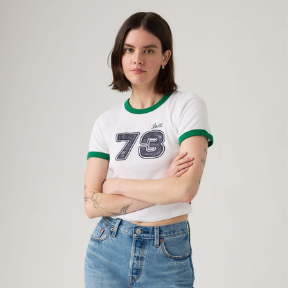 Levi's® Women's Graphic Ringer Mini T-Shirt