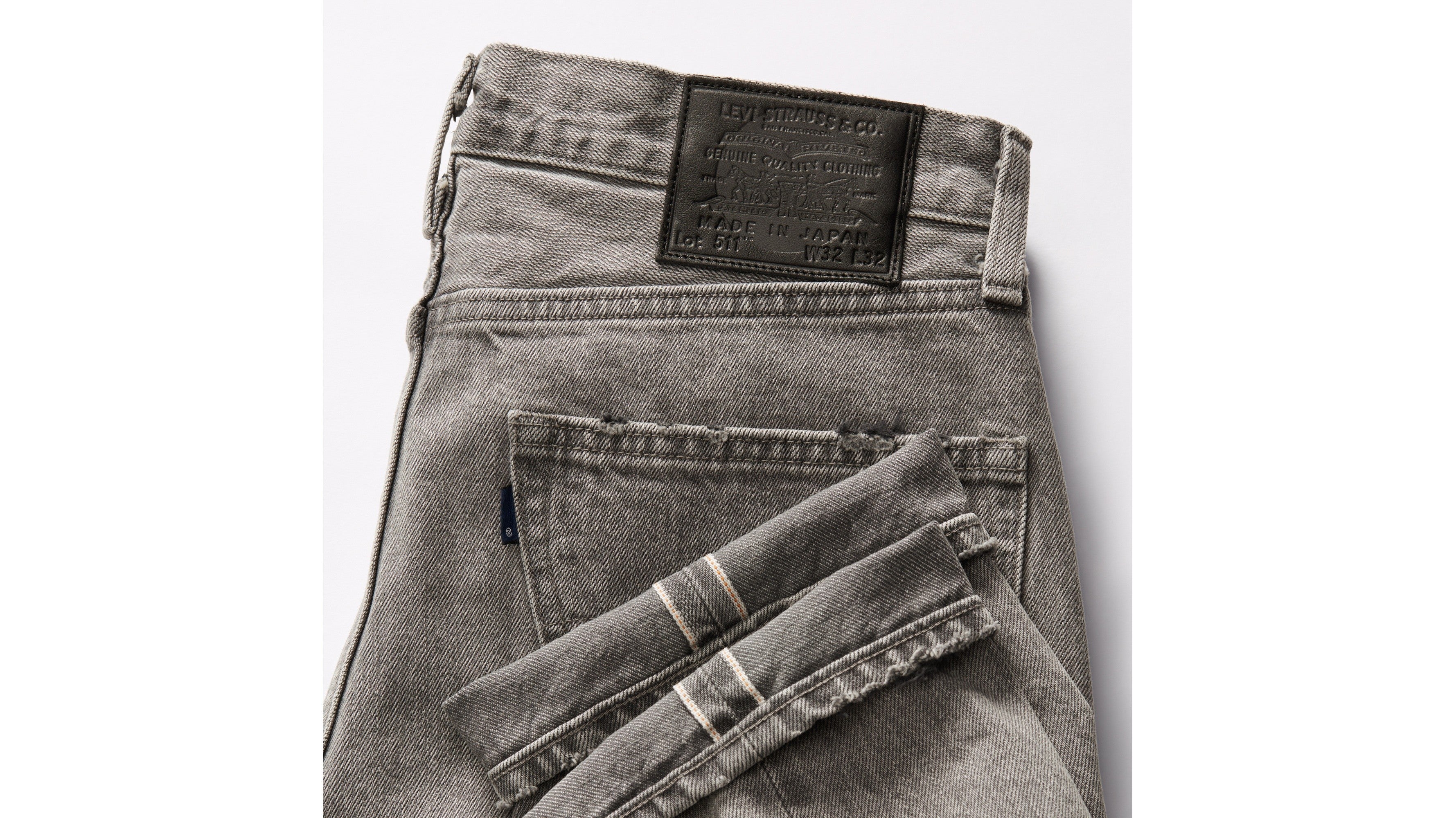 Levi's® Men's Made in Japan 511™ Slim Jeans Mij Ash Levi's ID