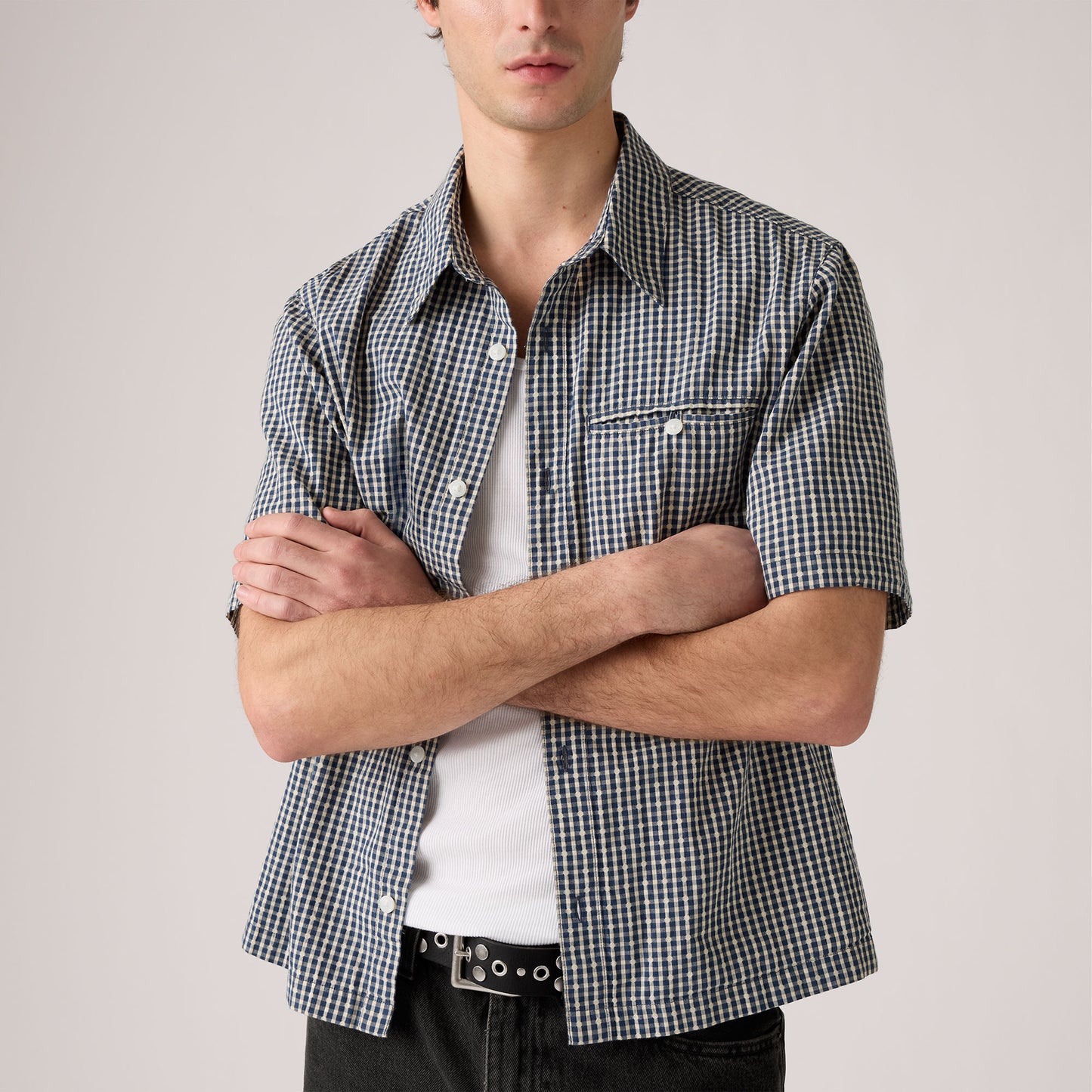 Levi's® Men's Short-Sleeve Zandt Cropped Shirt