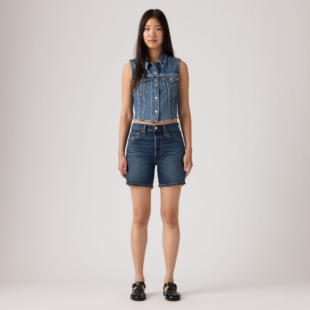 Levi's® Women's 501® Original High-Rise Mid-Thigh Jean Shorts