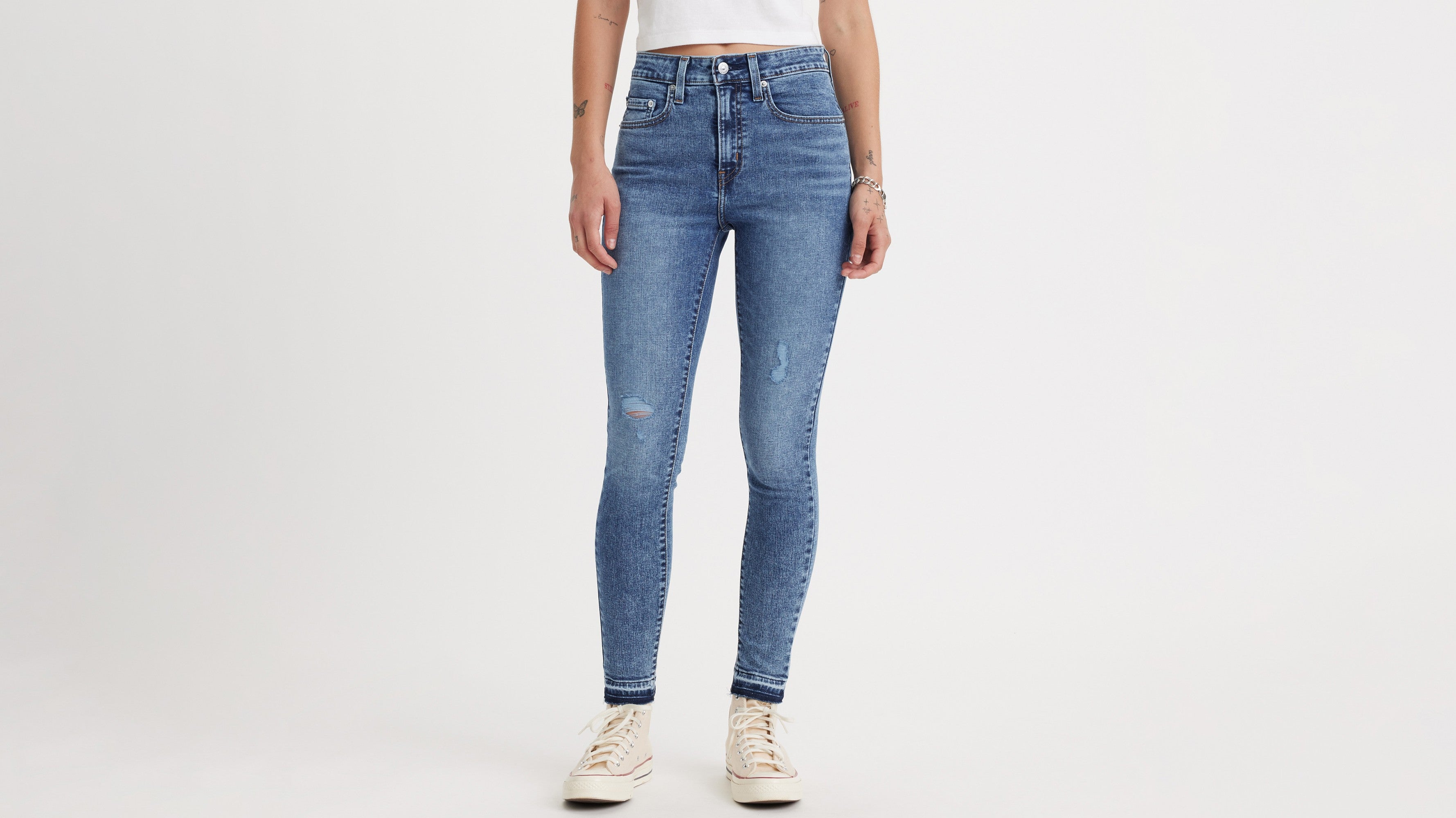 High Waisted Jeans Button Skinny Jeans Tall Skinny Jeans Women's