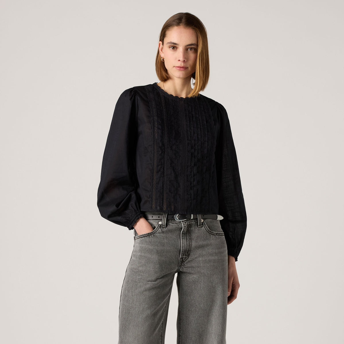Levi's® Women's Han Long-Sleeve Beaded Blouse