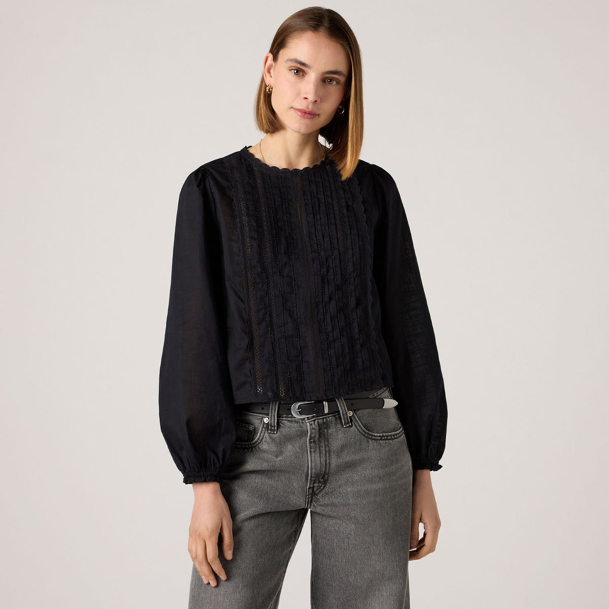 Levi's® Women's Han Long-Sleeve Beaded Blouse