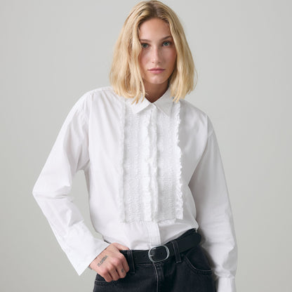 Levi's® Women's Harlie Boyfriend Tuxedo Ruffle Shirt