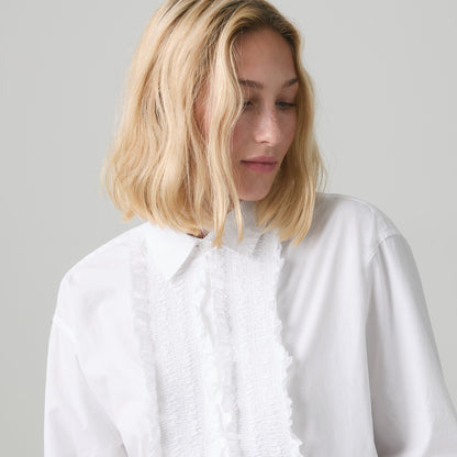 Levi's® Women's Harlie Boyfriend Tuxedo Ruffle Shirt