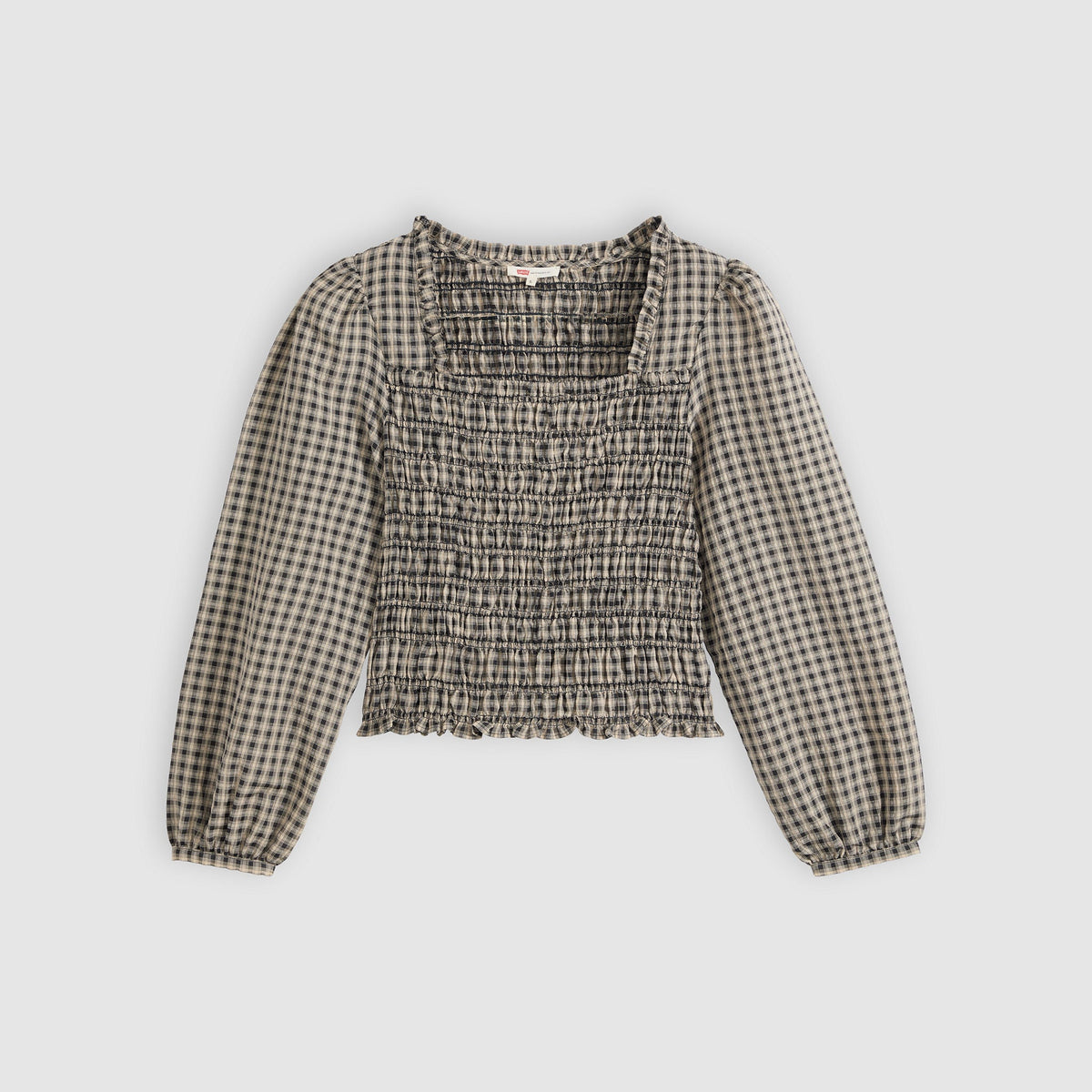 Levi's® Women's Heather Long-Sleeve Ruched Blouse
