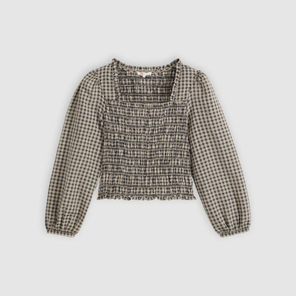 Levi's® Women's Heather Long-Sleeve Ruched Blouse