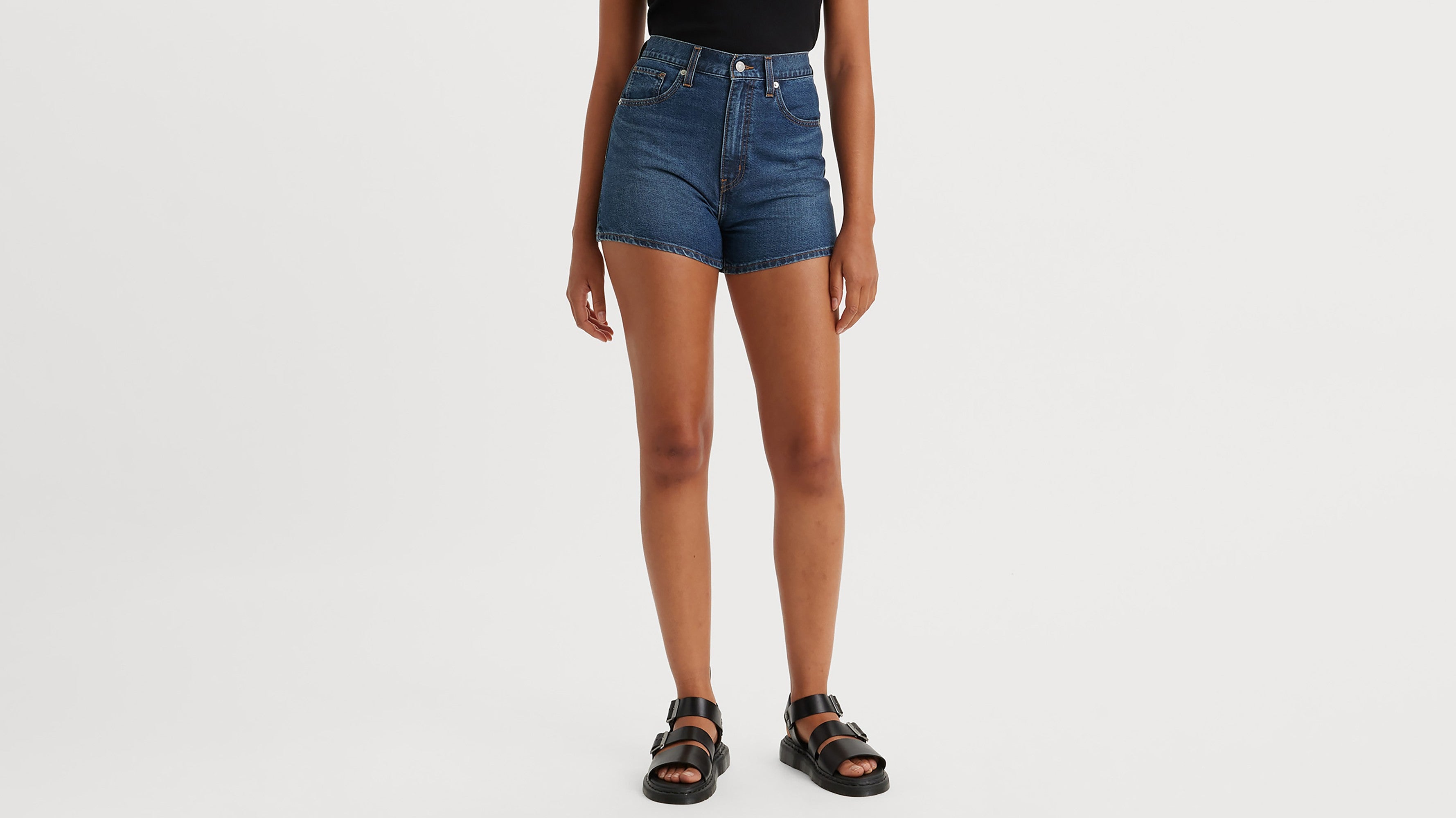 Levis Highrise Denim Mom 2024 shorts