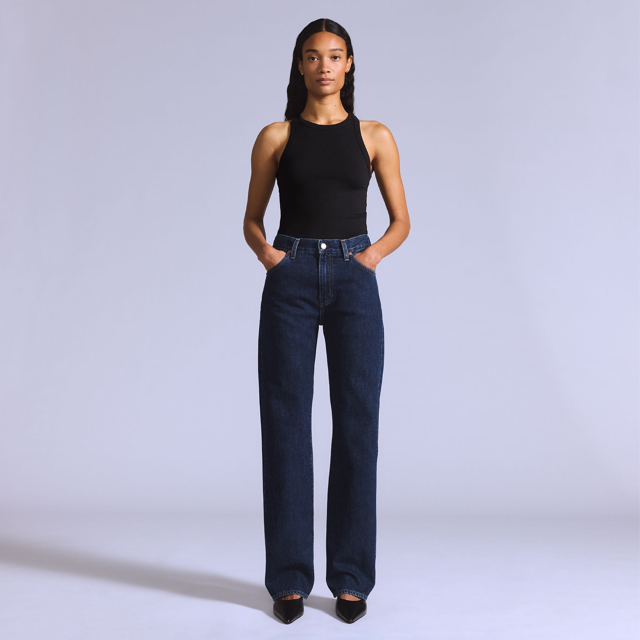 Levi's JEANS FOR WOMEN 木製看板 Levi's® Women's Japanese Selvedge Plank Straight Jeans - Moj Stems