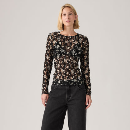 Levi's® Women's Seraphina Lace Long-Sleeve Top