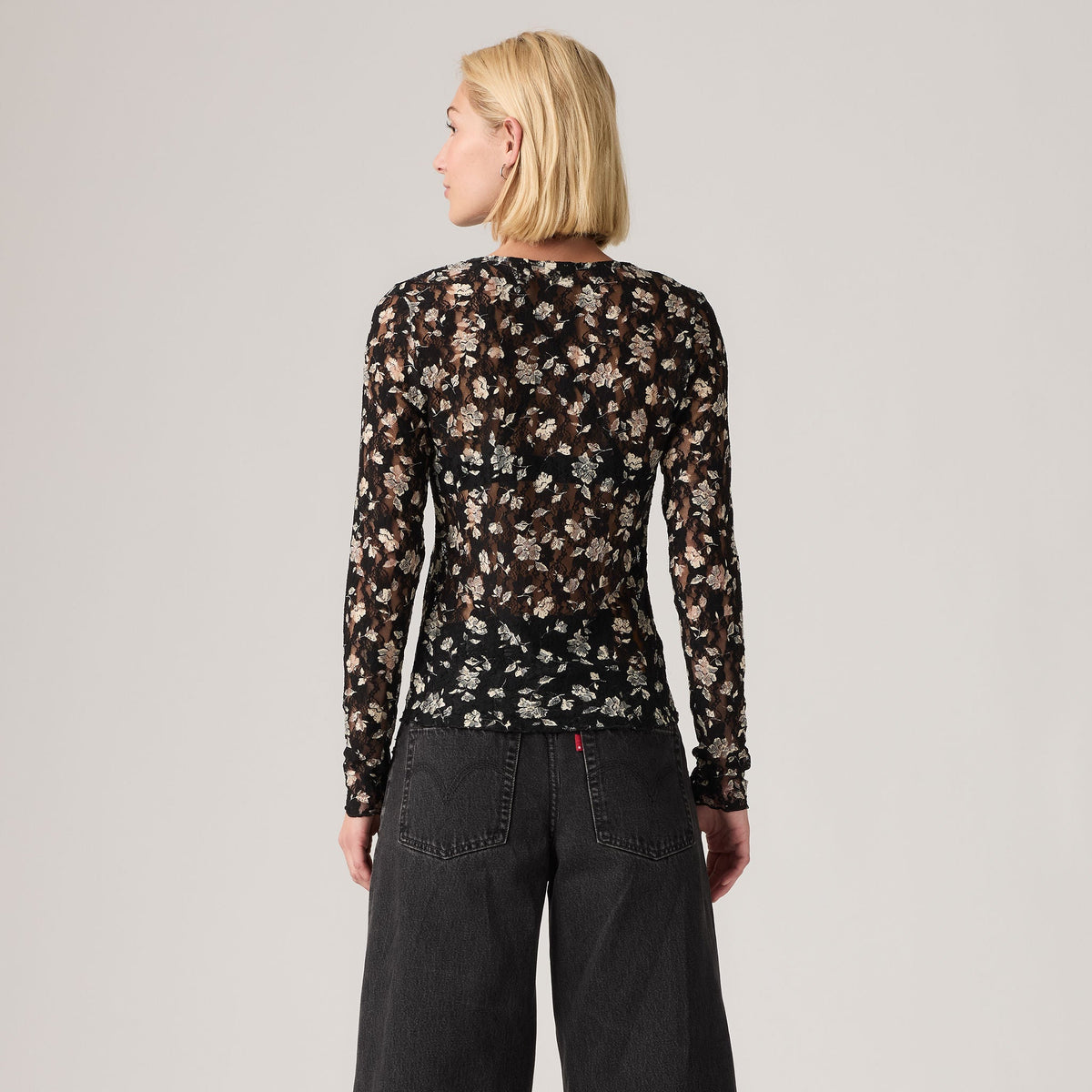 Levi's® Women's Seraphina Lace Long-Sleeve Top