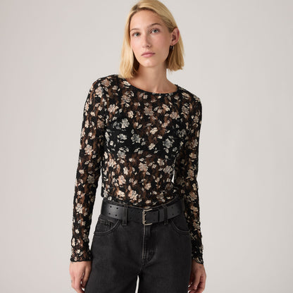 Levi's® Women's Seraphina Lace Long-Sleeve Top