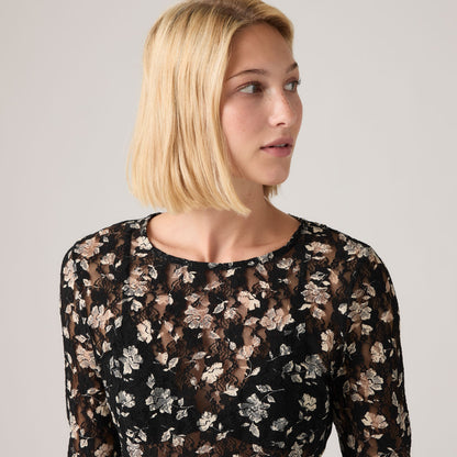 Levi's® Women's Seraphina Lace Long-Sleeve Top