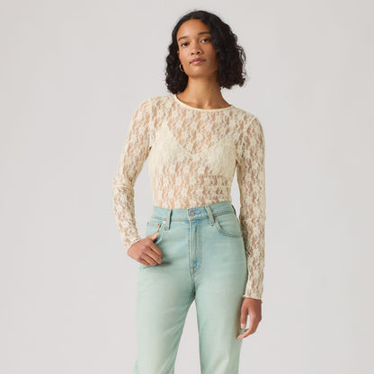 Levi's® Women's Seraphina Lace Long-Sleeve Top