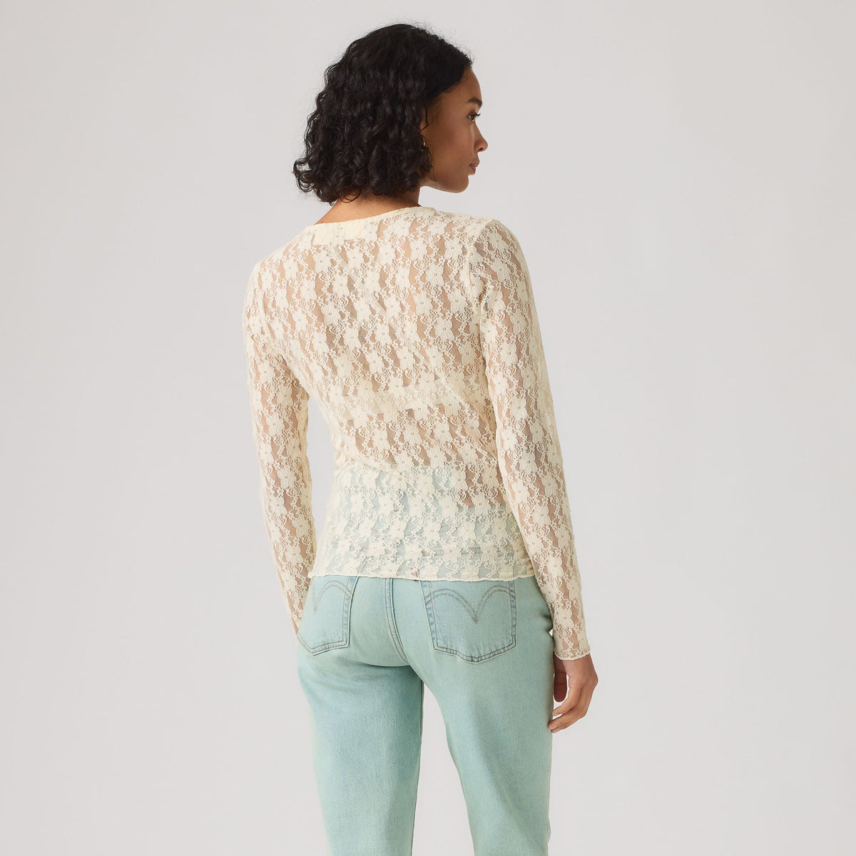 Levi's® Women's Seraphina Lace Long-Sleeve Top