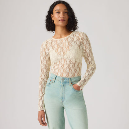 Levi's® Women's Seraphina Lace Long-Sleeve Top