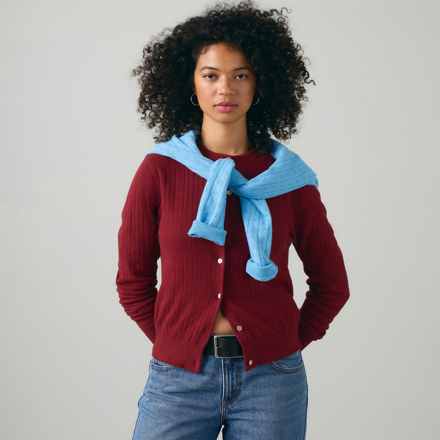 Levi's® Women's Supersoft Pointelle Crewneck Cardigan